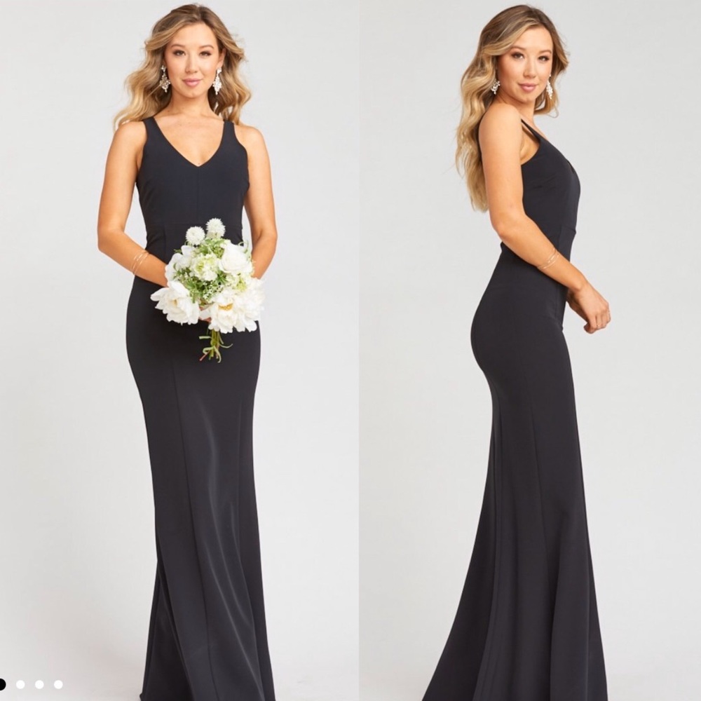 Show Me Your Mumu Morgan Gown in Black Crape